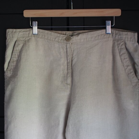 L.L. Bean | Linen Pants in Oatmeal - Picture 3 of 6